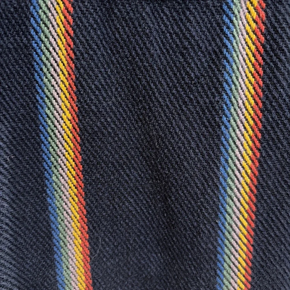Outerknown Blanket Shirt Rainbow Stripe Button Up Sz Med Boho, Retro, Surf